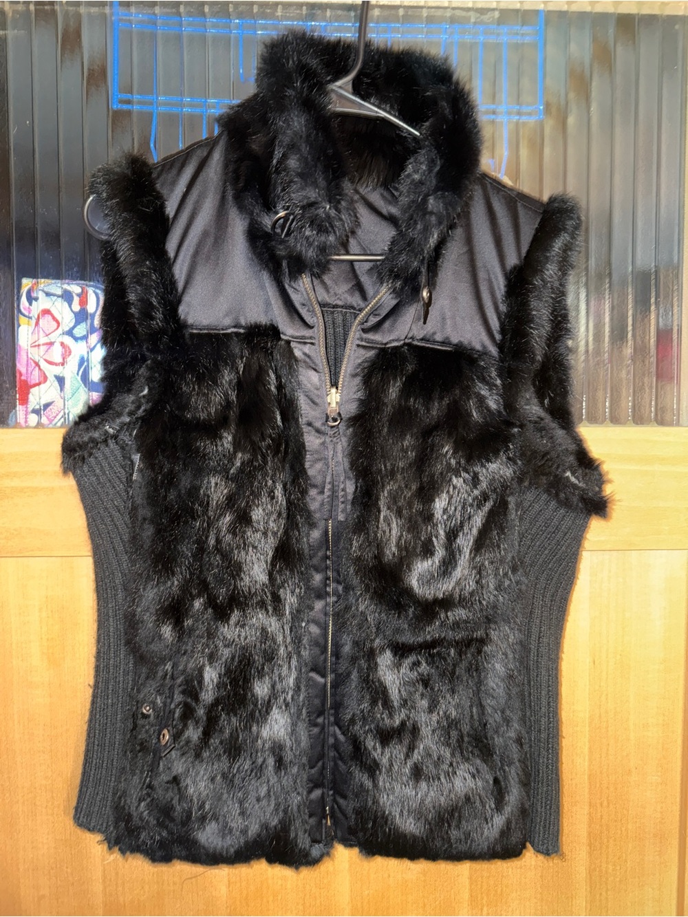 GUESS Real Rabbit Fur Vest  Size Small/ See Measurements